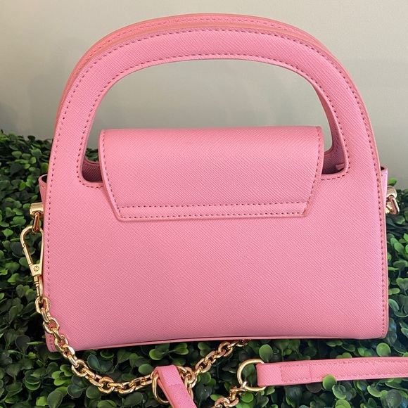 Olga Berg Pink Mini Top-Handle Crossbody Bag - Picture 4 of 6